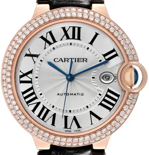 Cartier Ballon Bleu WE900851 Rose gold Silver