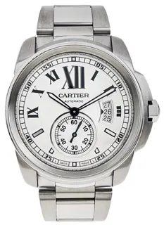 Cartier Calibre de Cartier 3389 42mm Stainless steel White