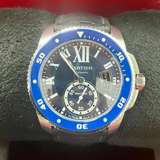 Cartier Calibre de Cartier Diver 3729 42mm Stainless steel Blue