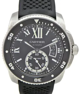 Cartier Calibre de Cartier W7100056 42mm Stainless steel Black