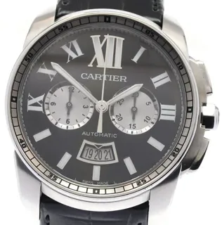 Cartier Calibre de Cartier W7100060 42mm Stainless steel Black