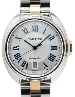 Cartier Clé de Cartier W2CL0002 40mm Rose gold and Stainless steel Silver