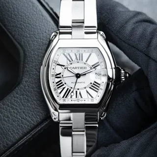 Cartier Roadster W62032X6 43mm Stainless steel Silver