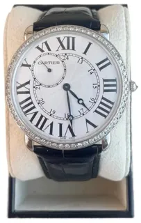 Cartier Ronde Louis Cartier WR007002 42mm White gold Silver