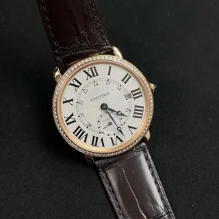 Cartier Ronde Louis Cartier WR007017 40mm Rose gold Silver