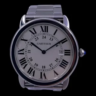 Cartier Ronde Solo de Cartier 2934 36mm Stainless steel Silver