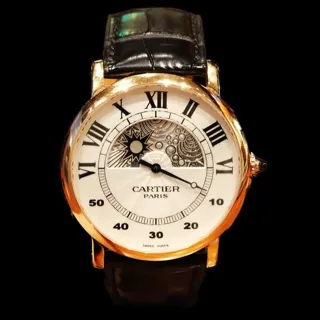 Cartier Rotonde de Cartier W1550051 Rose gold Silver