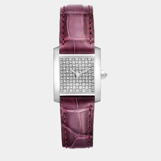 Cartier Tank Française WE102631 White gold Diamond