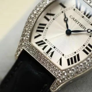 Cartier Tortue WA503851 White gold Silver