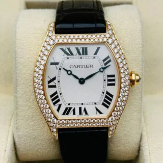 Cartier Tortue WA503951 43mm Rose gold Silver