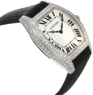 Cartier Tortue WA504351 34mm White gold Silver