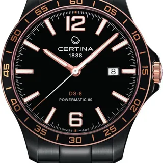 Certina DS-8 C033.807.33.057.00 41mm Stainless steel and Black PVD Black