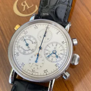 Chronoswiss Chronograph Rattrapante CH 7323 38mm Stainless steel Silver