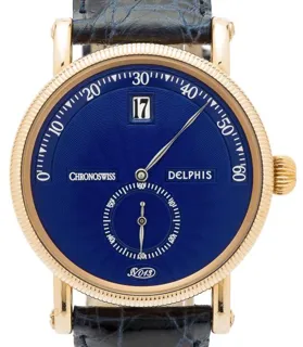 Chronoswiss Delphis CH 1421 R Rose gold Blue