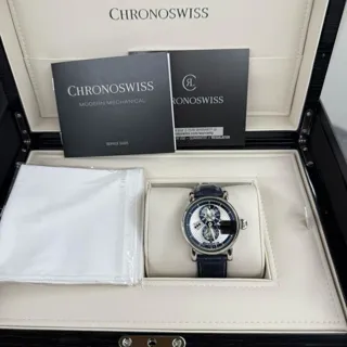 Chronoswiss Open Gear CH-8753.1-SIBLB 41mm Stainless steel Silver