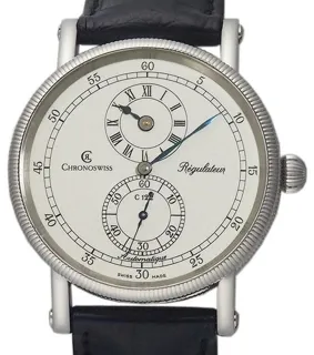 Chronoswiss Régulateur CH 1223 38mm Stainless steel White