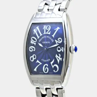 Franck Muller Cintree Curvex 1752 QZ AC Stainless steel Blue