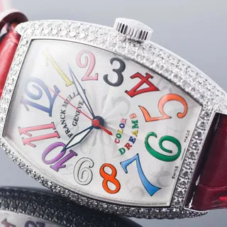 Franck Muller Color Dreams 5850 SC D 32mm White gold Silver