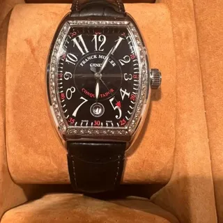 Franck Muller Conquistador 8005 sc 35mm Stainless steel Black