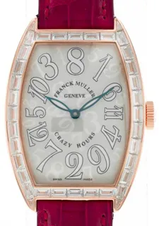 Franck Muller Crazy Hours 5850 CH D BAG 34mm Rose gold White