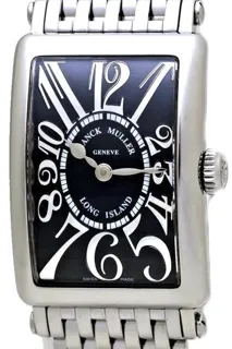 Franck Muller Long Island 902QZRELIEFAC 23mm Stainless steel Black