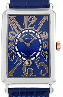 Franck Muller Long Island 1150SC DT REL STG AC 45mm Yellow gold and Stainless steel Blue