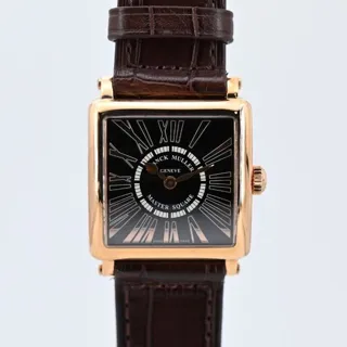 Franck Muller Master Square 6002 M QZ 33mm Rose gold Black