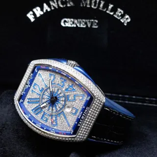 Franck Muller Vanguard V 45 SC DT AC YACHT (BL) 44mm Stainless steel Blue