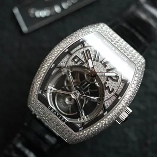 Franck Muller Vanguard V45 T 44mm White gold Skeletonized