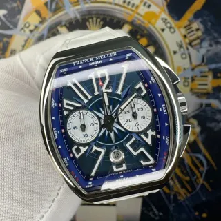 Franck Muller Vanguard V 45 CC DT  AC BL 44mm Stainless steel Blue