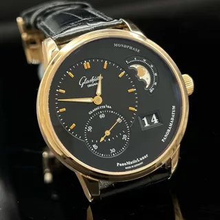 Glashütte PanoMaticLunar 1-90-02-49-35-30 40mm Rose gold Black