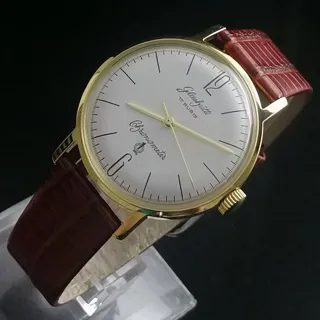 Glashütte 36mm Yellow gold White