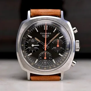 Heuer 7220 NT 37mm Stainless steel Brown