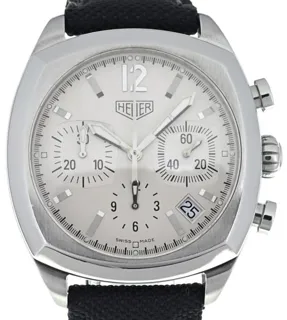 Heuer CR2111 37mm Stainless steel Silver