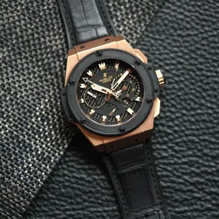 Hublot King Power 709.OM.1780.RX 48mm Rose gold Black