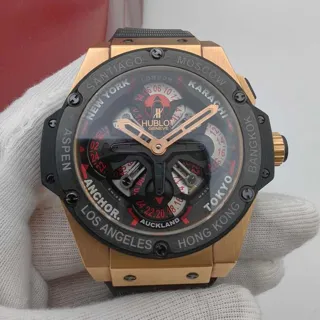 Hublot King Power 771.OM.1170 48mm Rose gold Skeletonized