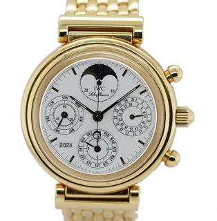 IWC Da Vinci Perpetual Calendar IW3750 (DA  ) 39mm Yellow gold White