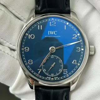 IWC Portugieser IW358305 40.5mm Stainless steel Blue