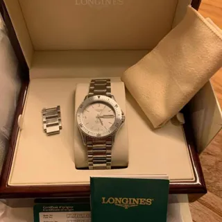 Longines Admiral 7404 38mm Stainless steel White