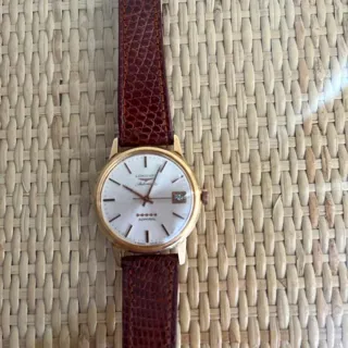 Longines Admiral 33.5mm Yellow gold White