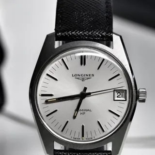 Longines Admiral 34mm Stainless steel Silver