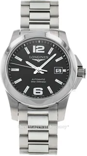 Longines Conquest L3.276.4.58.6 Stainless steel Black