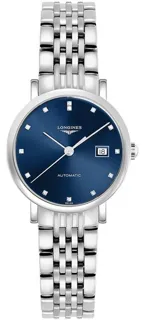 Longines Elegant L4.310.4.97.6 L43104976 29mm Stainless steel Blue