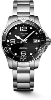 Longines HydroConquest L37804566 Stainless steel Black