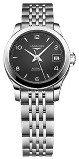 Longines Record L23204566 Stainless steel Black