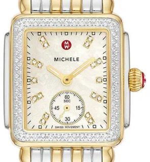 Michele Deco MWW06V000123 29mm Yellow gold White