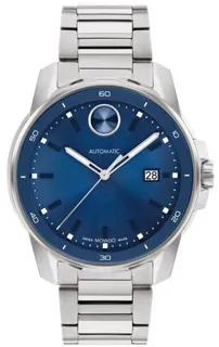 Movado Bold 3601249 43mm Stainless steel Blue