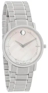 Movado TC 0606691 30mm Stainless steel White