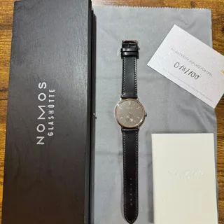 NOMOS Tangomat Ruthenium 603 Stainless steel Black