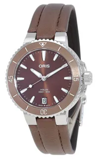 Oris Aquis Date 01 733 7731 4156-07 3 18 01FC Stainless steel Brown